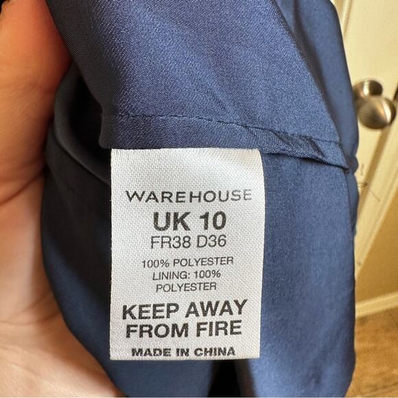 Warehouse women’s pencil dress uk size 10 navy‎ - Picture 4 of 9